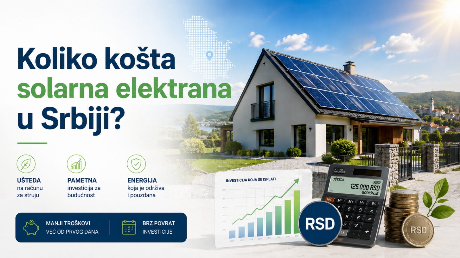 Koliko košta solarna elektrana u Srbiji – cena, ušteda i povraćaj investicije